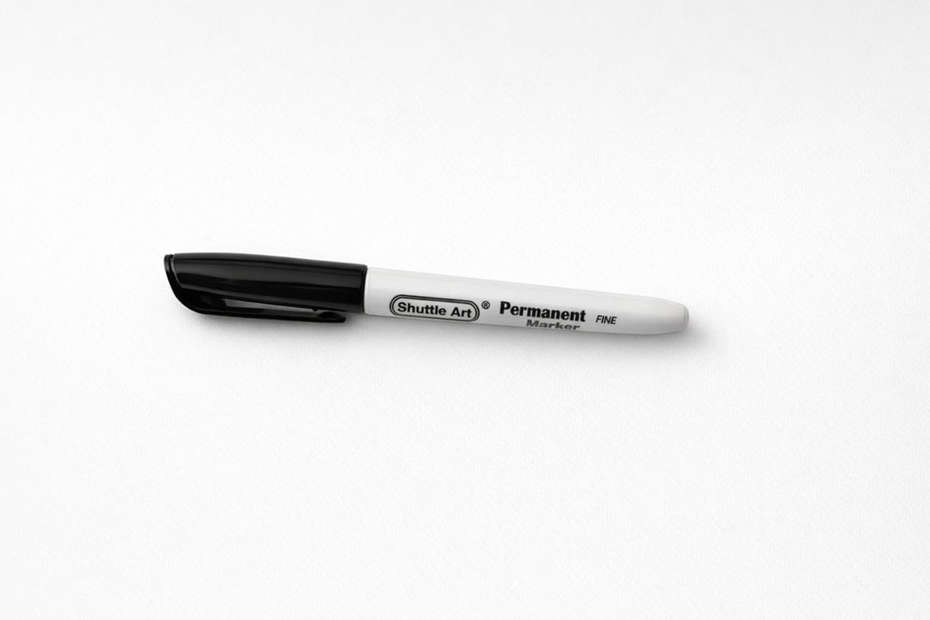 Marker pen included in the bag.